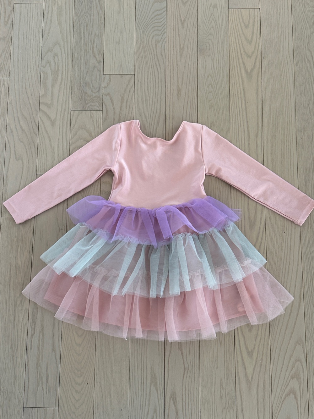 🌷Girls H&M Pink & Purple Layered Tulle Dress Size 3-4T